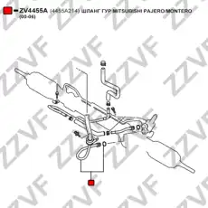 Шланг ГУР ZZVF ZV4455A