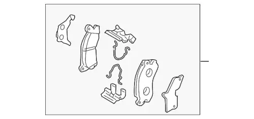 Тормозные колодки дисковые MAZDA C2Y32648ZA