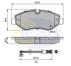 Тормозные колодки дисковые COMLINE CBP21555