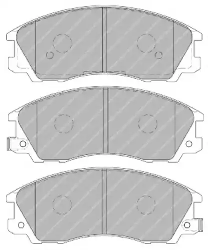 Тормозные колодки дисковые FERODO FDB1670