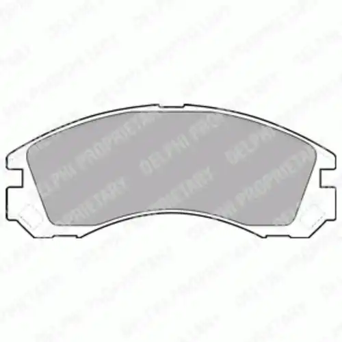 Тормозные колодки дисковые передняя ось DELPHI LP1628