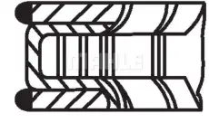 Кольца поршневые MAHLE 013 03 N0