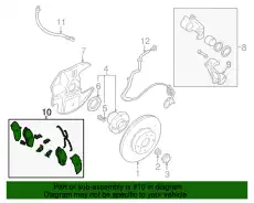 Тормозные колодки дисковые MAZDA NCY13323Z
