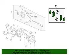 Тормозные колодки дисковые MAZDA NCY32643ZA