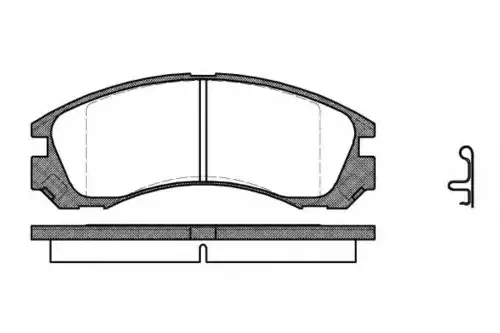 Тормозные колодки дисковые WOKING P2543.22