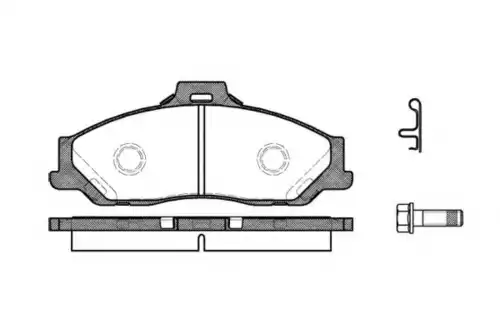 колодки дисковые торм. перед. Ford P6303.01 WOKING