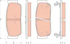 Тормозные колодки дисковые TRW GDB3413