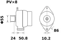 Генератор AAK5581 11203434 LETRIKA