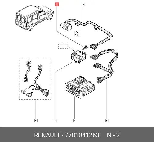 Фара RENAULT 7701041263