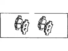 Тормозные колодки дисковые TOYOTA / LEXUS 04465-52170
