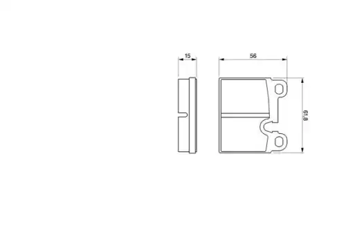 Тормозные колодки дисковые BOSCH 0 986 424 283