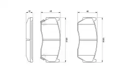 Тормозные колодки дисковые BOSCH 0 986 424 369