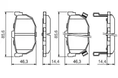 Тормозные колодки дисковые BOSCH 0 986 424 418