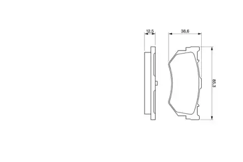 Тормозные колодки дисковые BOSCH 0 986 460 992