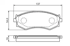 Тормозные колодки дисковые BOSCH 0 986 461 139