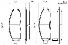Тормозные колодки дисковые BOSCH 0 986 494 151