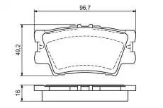 Тормозные колодки дисковые BOSCH 0 986 494 154