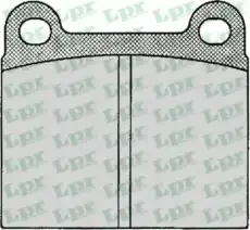Тормозные колодки дисковые LPR 05P024