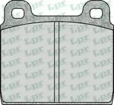 Тормозные колодки дисковые LPR 05P026