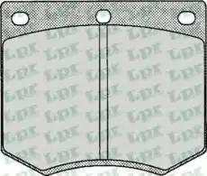 Тормозные колодки дисковые LPR 05P126