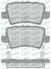 Тормозные колодки дисковые LPR 05P1273