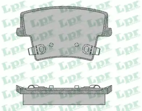 Тормозные колодки дисковые задняя ось LPR 05P1400