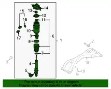 Air Spring Strut! \VAG 7L8616020C