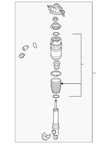 Air Spring Strut! \VAG 7L8616020C