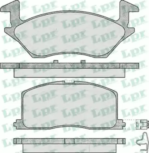 Тормозные колодки дисковые передняя ось LPR 05P560