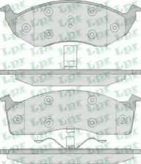 Тормозные колодки дисковые LPR 05P629