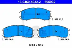 Тормозные колодки дисковые ATE 13.0460-5932.2
