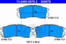 Тормозные колодки дисковые ATE 13.0460-5978.2