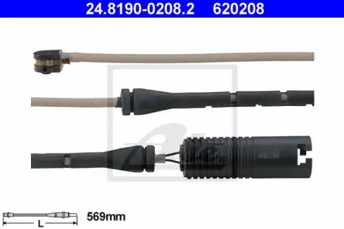 Датчик тормозных колодок ATE 24.8190-0208.2