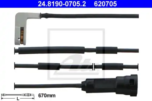 Датчик тормозных колодок ATE 24.8190-0705.2