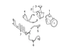 Power Steering Pump ! \12>18 MB E 400 3.0L V6 006 466 64 01 80