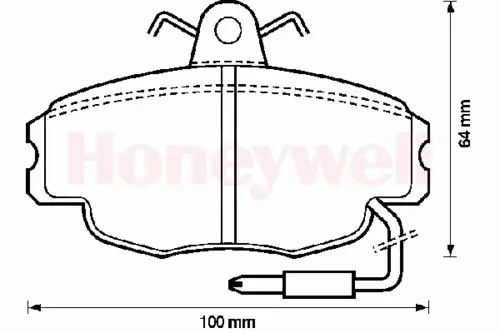 колодки дисковые торм. перед. Ren 571327S STOP