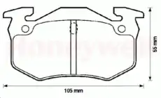 Тормозные колодки дисковые JURID 571334J