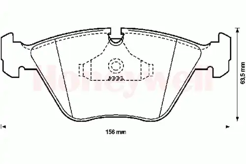колодки дисковые торм. перед. BMW 571355S STOP