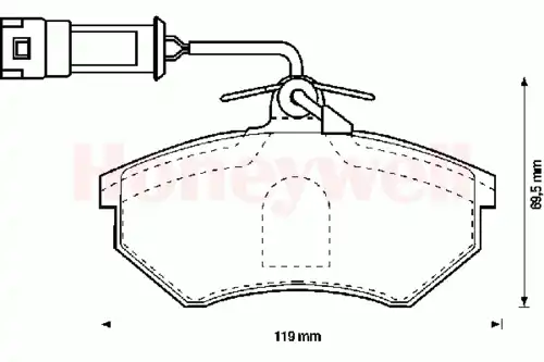 колодки дисковые торм. перед. Audi 571356S STOP