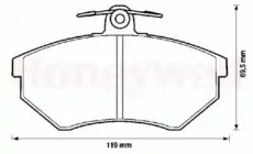 Тормозные колодки дисковые JURID 571357D
