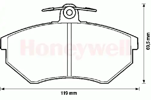 колодки дисковые торм. перед. Audi 571357S STOP