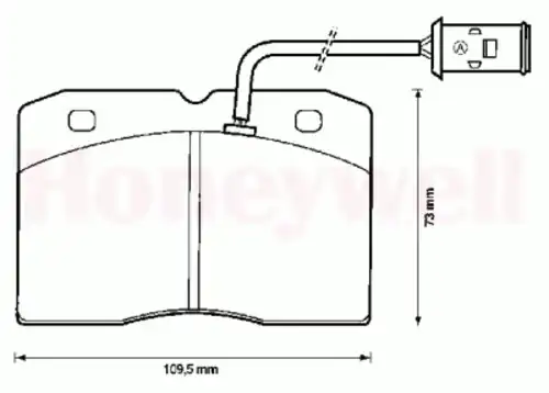 Комплект тормозных колодок, диско 571422B BENDIX