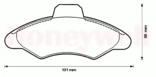 Тормозные колодки дисковые JURID 571725J-AS