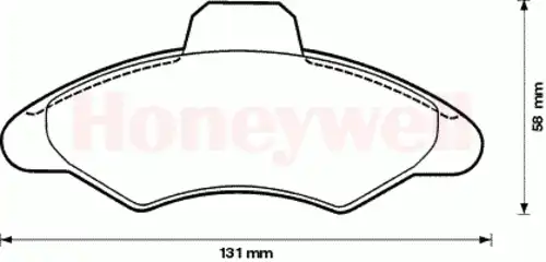 колодки дисковые торм. перед. Ford 571725S STOP