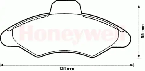 колодки дисковые торм. перед. Ford 571726S STOP