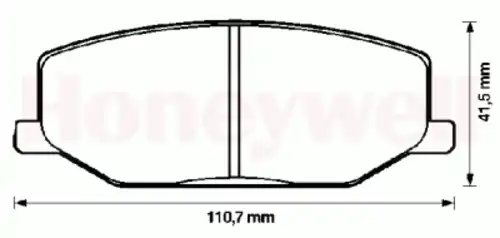 Тормозные колодки дисковые BENDIX 572226B