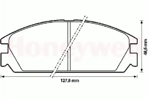 Тормозные колодки дисковые BENDIX 572287B