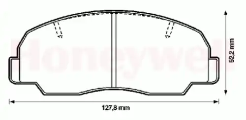 Тормозные колодки дисковые BENDIX 572293B
