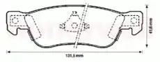 Тормозные колодки дисковые JURID 572322J