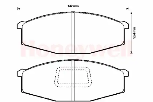 колодки дисковые торм. перед. Niss 572362S STOP